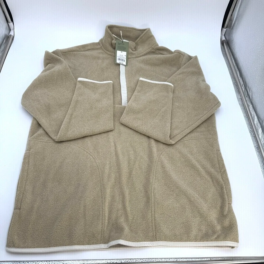 Goodfellow And Co Men's 1/2 Zip Pullover Tan XL